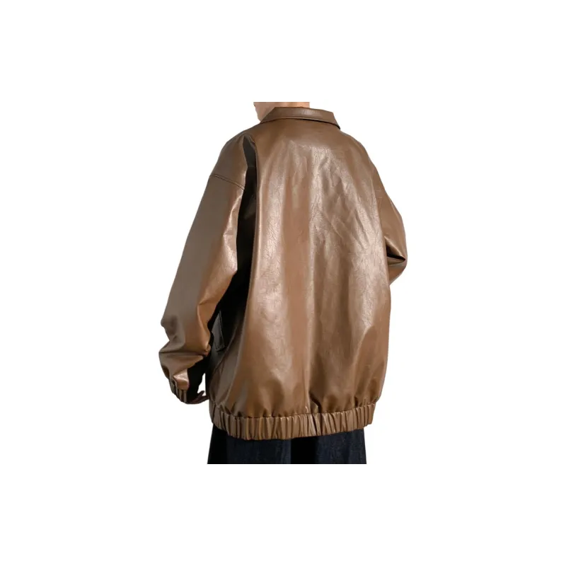 RAP PANDA Leather Jacket Unisex-8