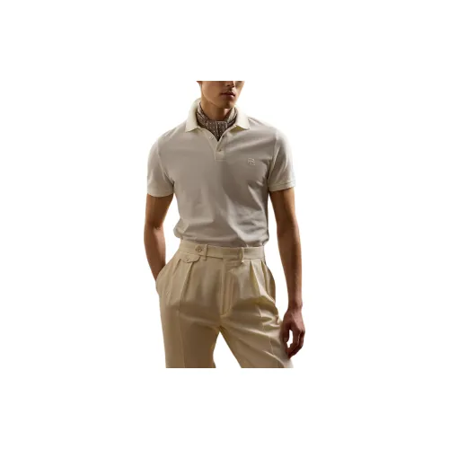 Ralph Lauren Purple Label Polo Shirts Men Cream