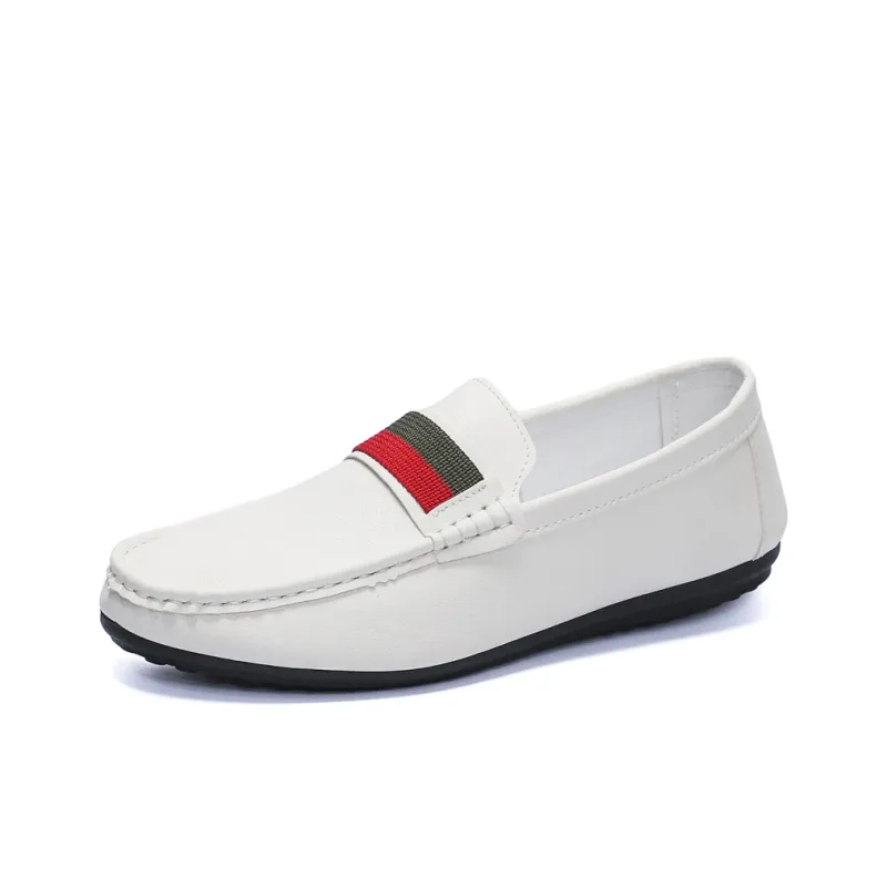 Abango Gommino Loafers Men Black/White-0