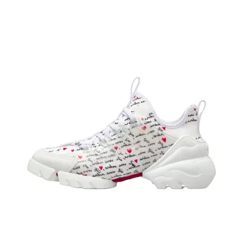 DIOR D-Connect Low-Top Casual Shoes Women's White