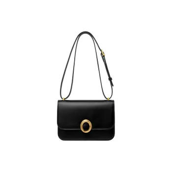 FIEDLE&SISSI Cow Leather Ouou Tofu Bag Shoulder Bag Regular Women's Classic Black
