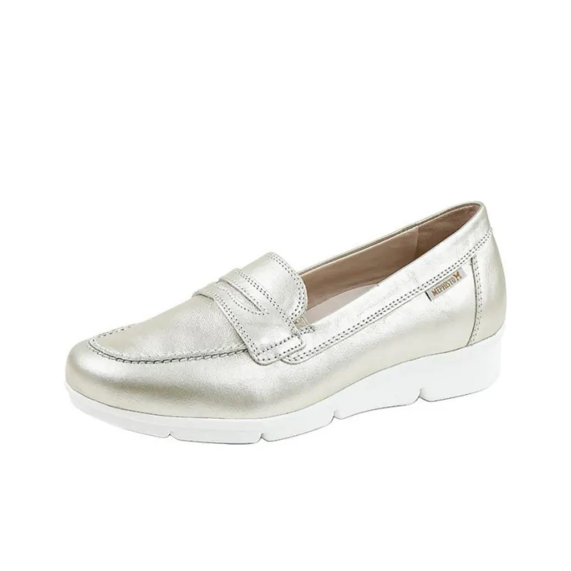 MEPHISTO Loafers Women's Gray Gold/Navy Blue-1