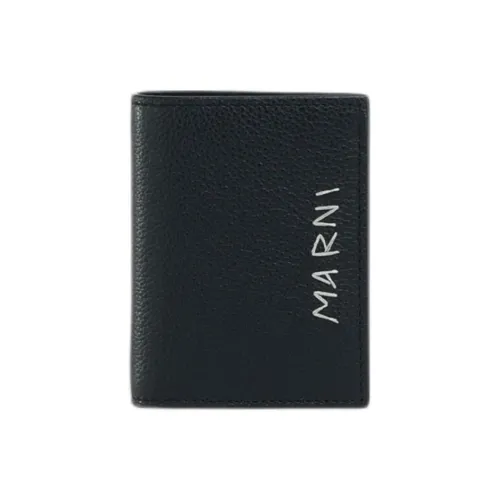 MARNI Logo Embroidered Bi-Fold Wallet