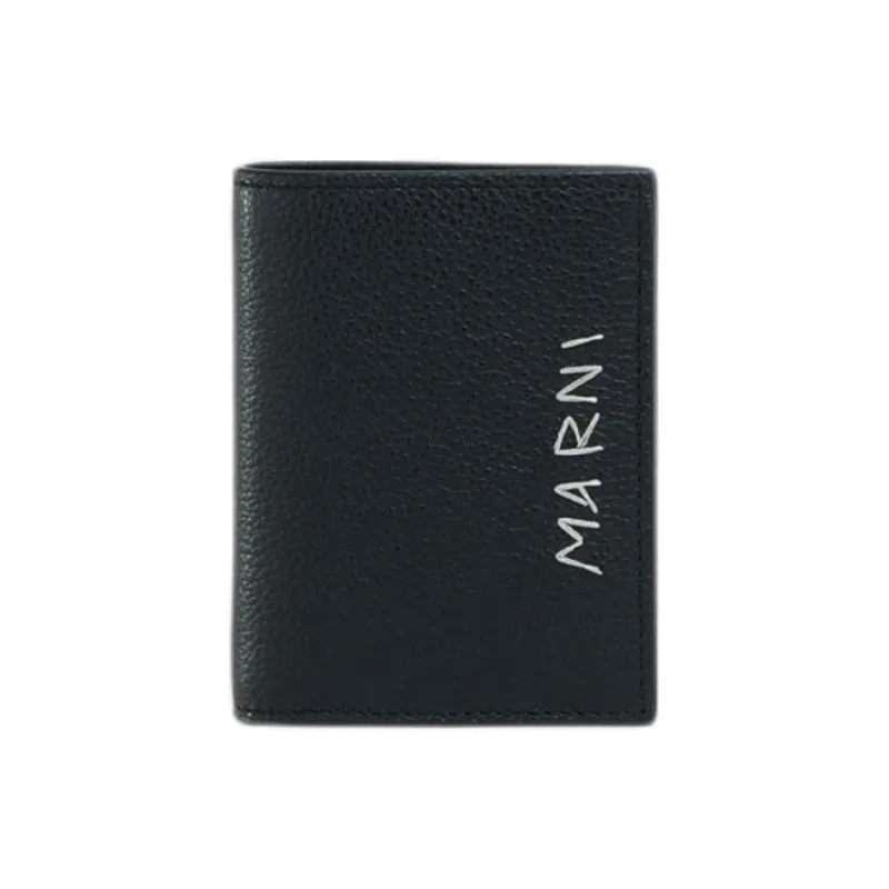 MARNI Logo Embroidered Bi-Fold Wallet-0