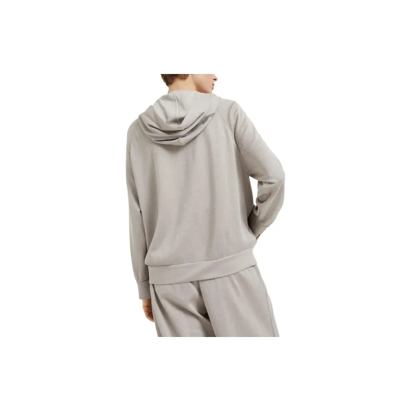 Brunello Cucinelli Trim Embellished Zipped Hoodie-1
