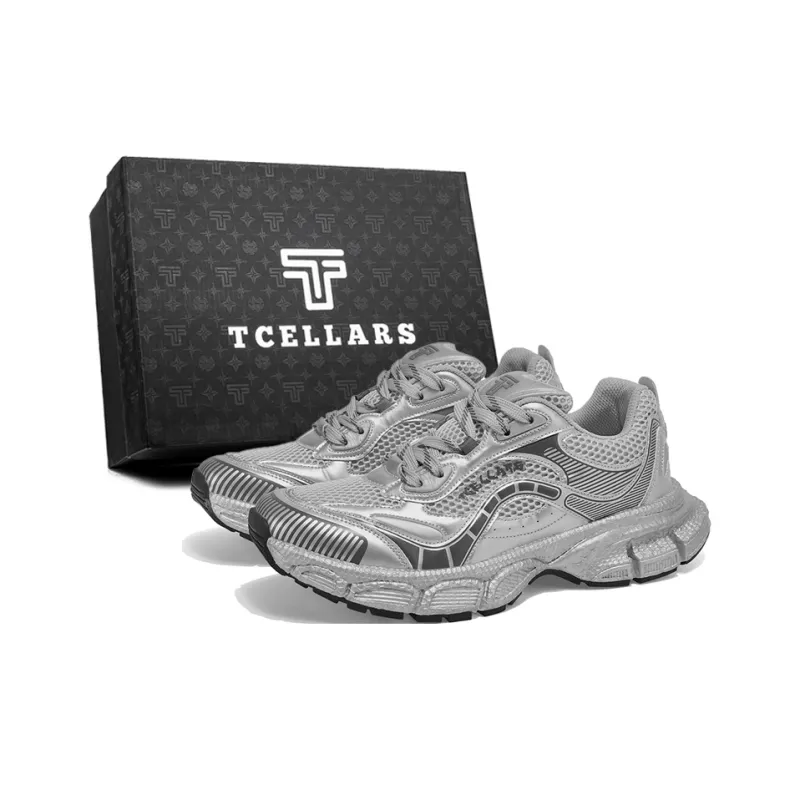 TCELLARS Cushioning Abrasion Resistant Lightweight Height Increasing Mat Low Top Chunky Sneakers Unisex-14