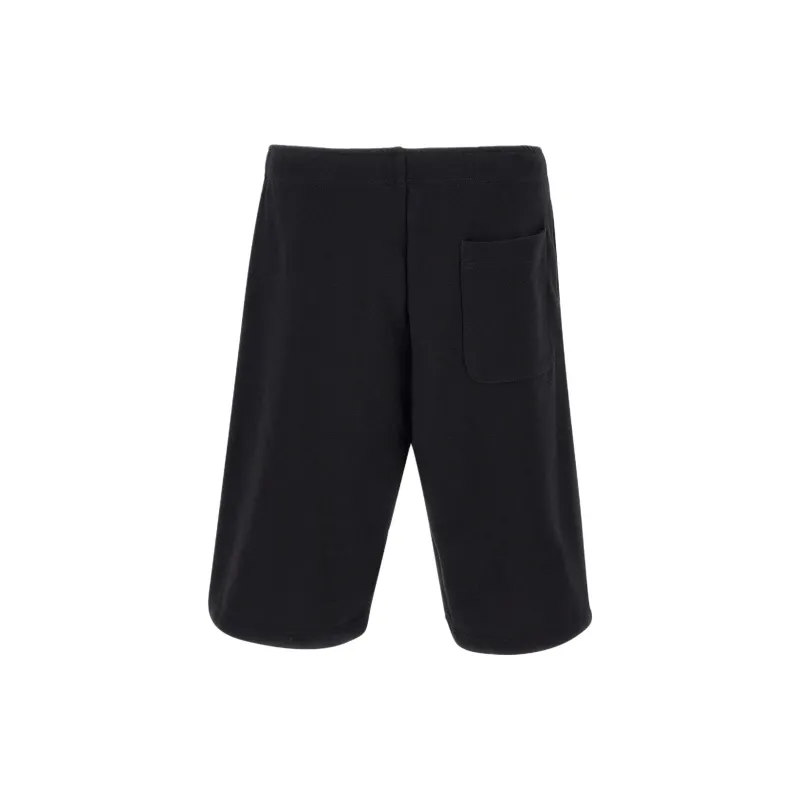 DIESEL P-Marshy-OD Logo Plaque Sweat Shorts-1