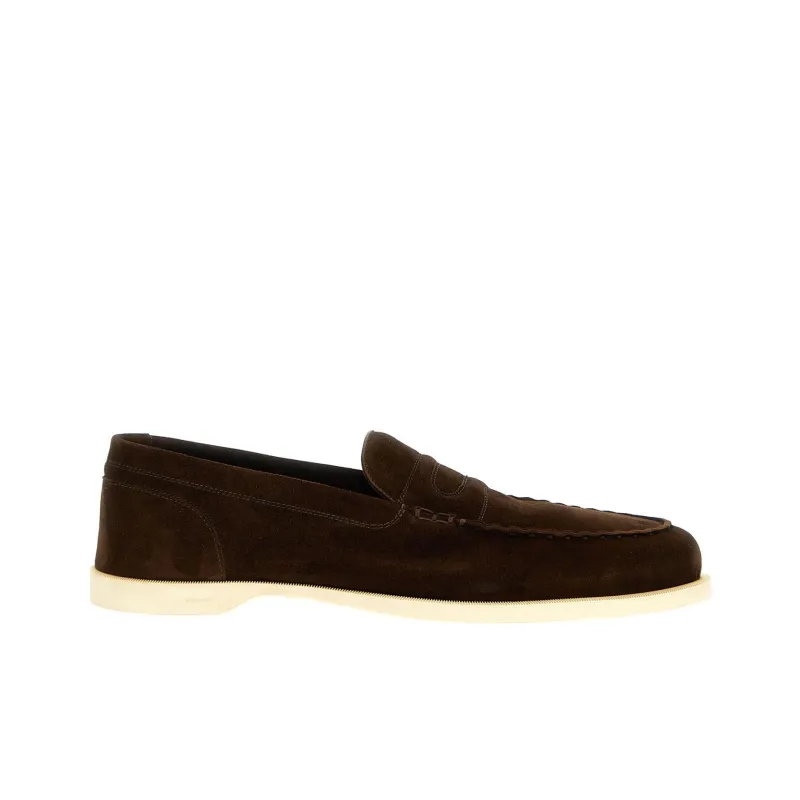JOHN LOBB Loafers Men's Dark Brown-1