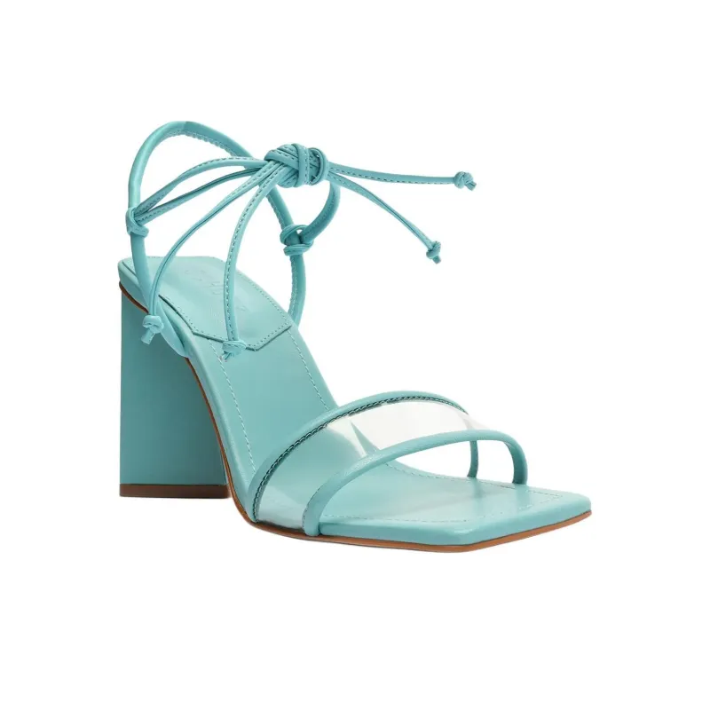 Schutz Gianna Strap Sandals 10cm Women's Blue-2