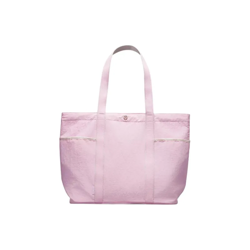 Lululemon Nylon Tote Bag Shopping Bag Shoulder Bag Handbag Regular Women's Pink-0