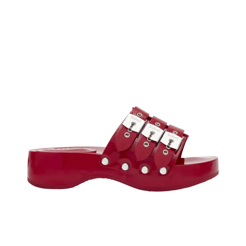 Scholl x PHILOSOPHY DI LORENZO SERAFINI Slide Slippers Women's Red-1