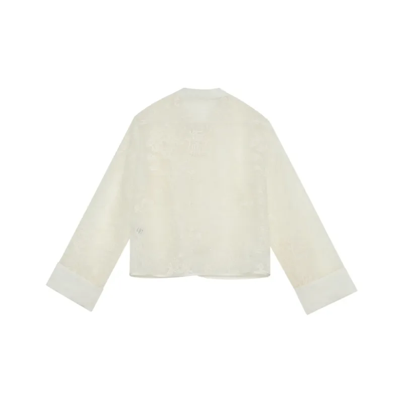 THE SEA LIFE Cropped Coat Women's Ice Cream-1