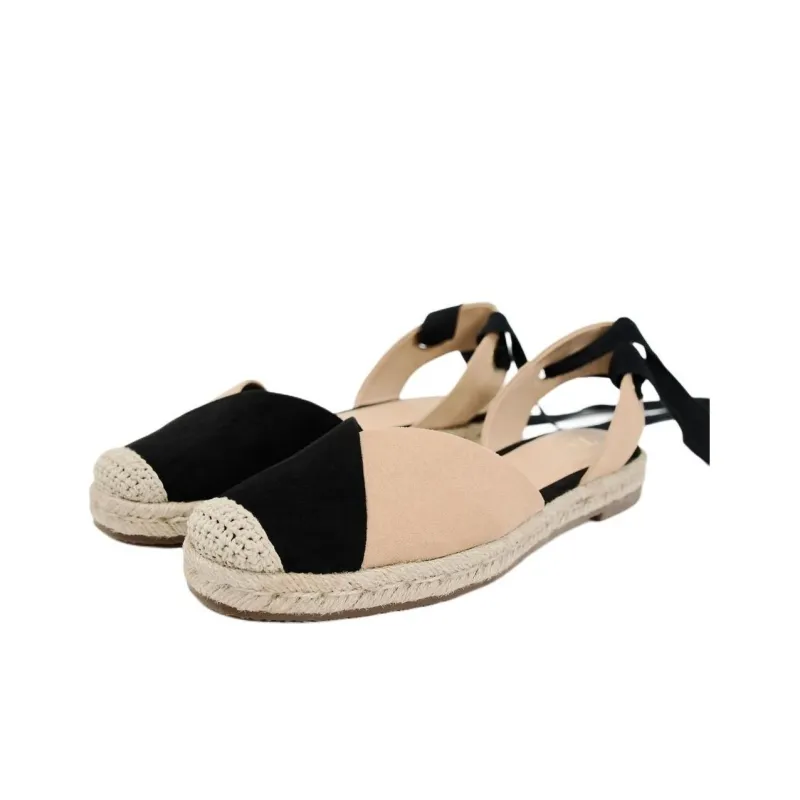 ZARA Casual Single Shoes 2cm Women's Beige Black-1