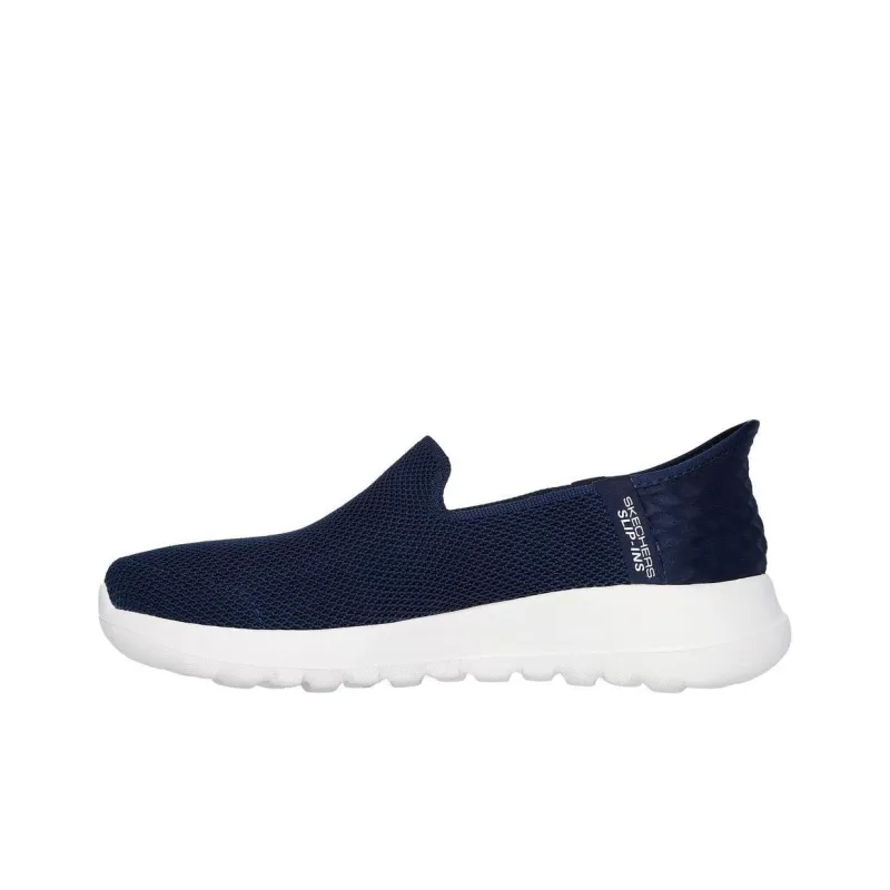 Skechers Hands Free Slip Ins Durable Breathable Low Top Casual Shoes Women's Blue White-0