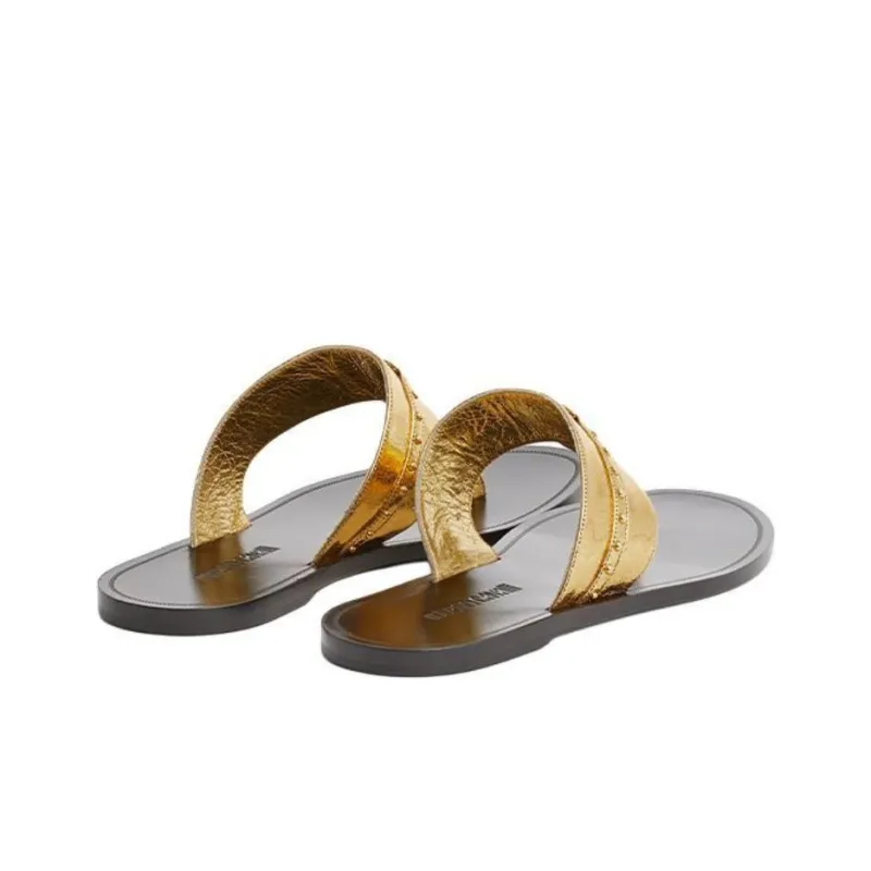 Roberto Cavalli Flip Flops Women's Gold-3