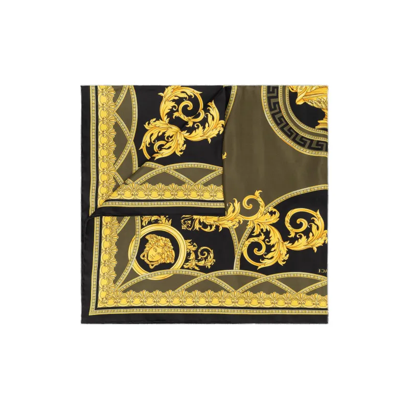 VERSACE La Coupe Des Dieux Logo Printed Foulard-1