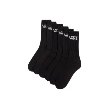 Vans CLASSIC CREW SOCKS Mid-Calf Socks Women's 6 Pack Black