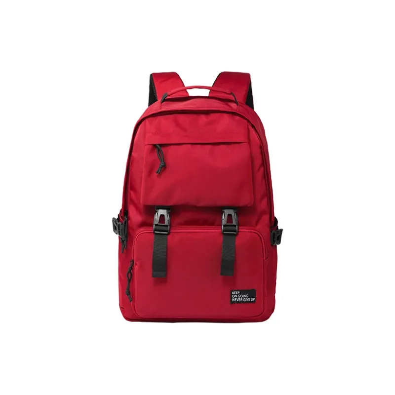 Yohji Kimura Oxford Backpack Regular Unisex Burgundy/Black/Light Khaki-14