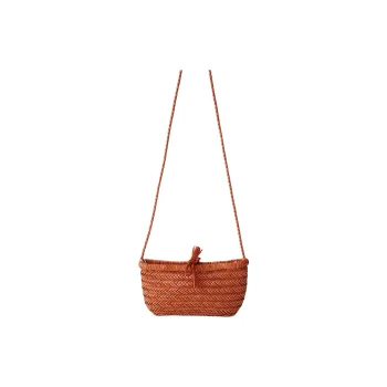 Dragon Diffusion Buffalo Leather Crossbody Bag, Shoulder Bag Women's Tawny