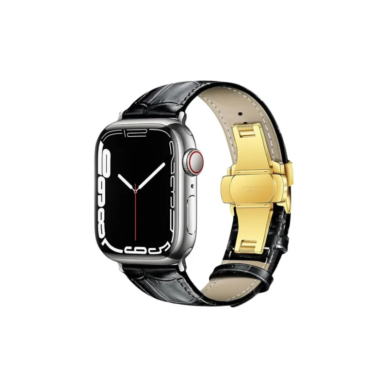 FZRT Apple Compatibility Watch Band Cowhide Leather Material-4
