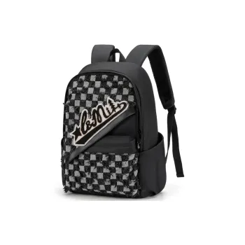 L&M Oxford Laptop Backpack Regular Unisex Black