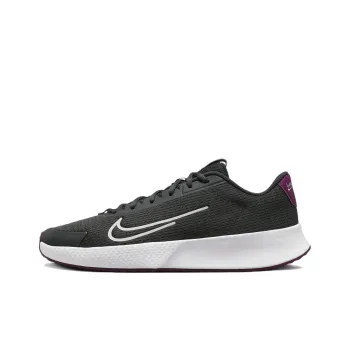 Nike Court Vapor Lite 2 Abrasion Resistant Low Top Tennis Shoes Men's Black