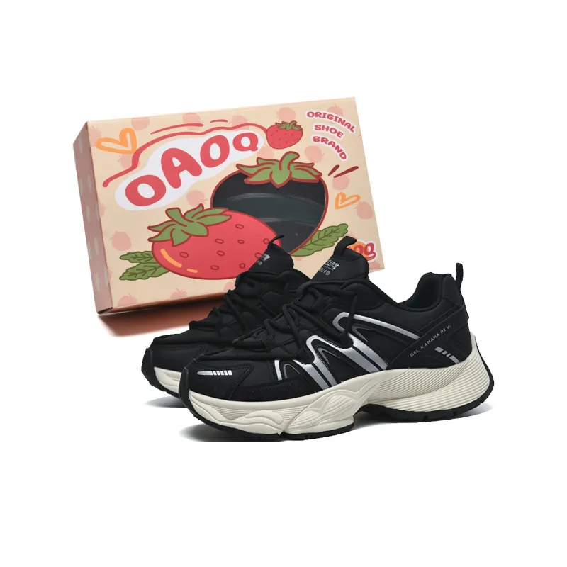 OAOQ Wear-Resistant Low-Top Chunky Sneakers Women's-13