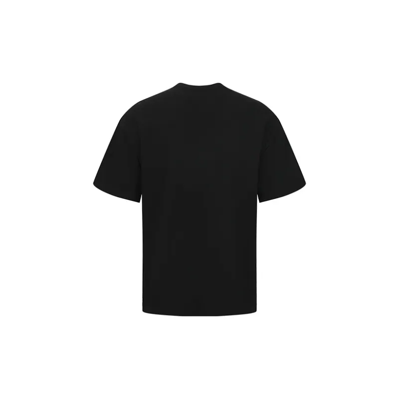 URBAN REVIVO T Shirts Men Jet Black-1
