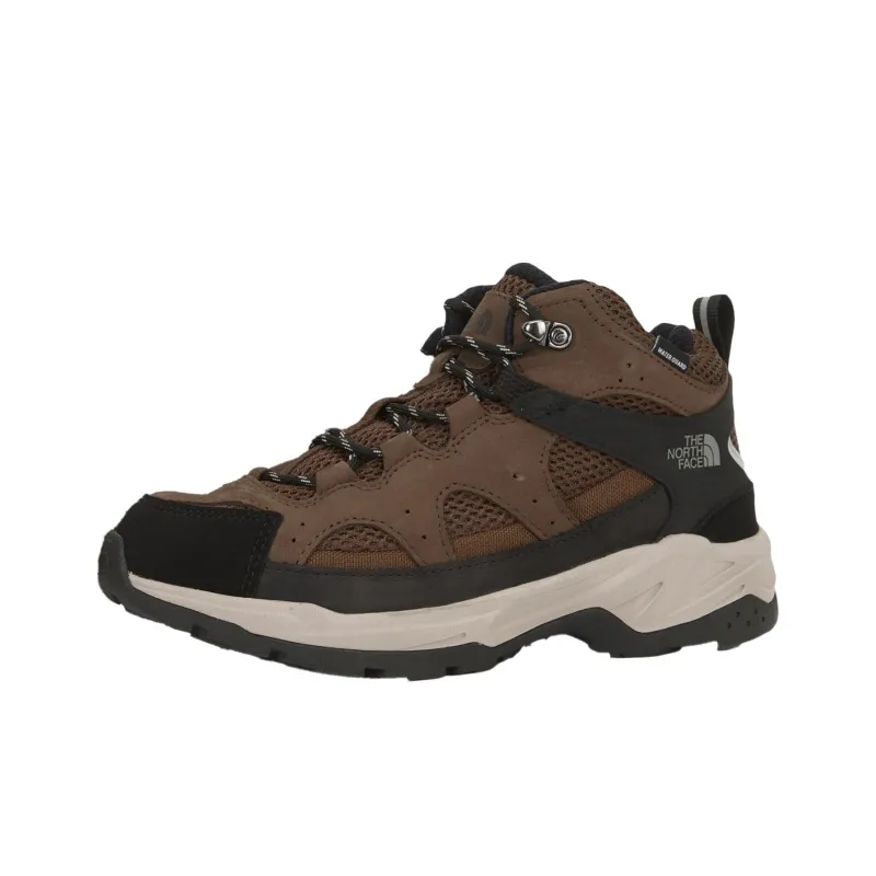 THE NORTH FACE Slip Resistant Mid Top Outdoor Shoes Unisex Brown-0