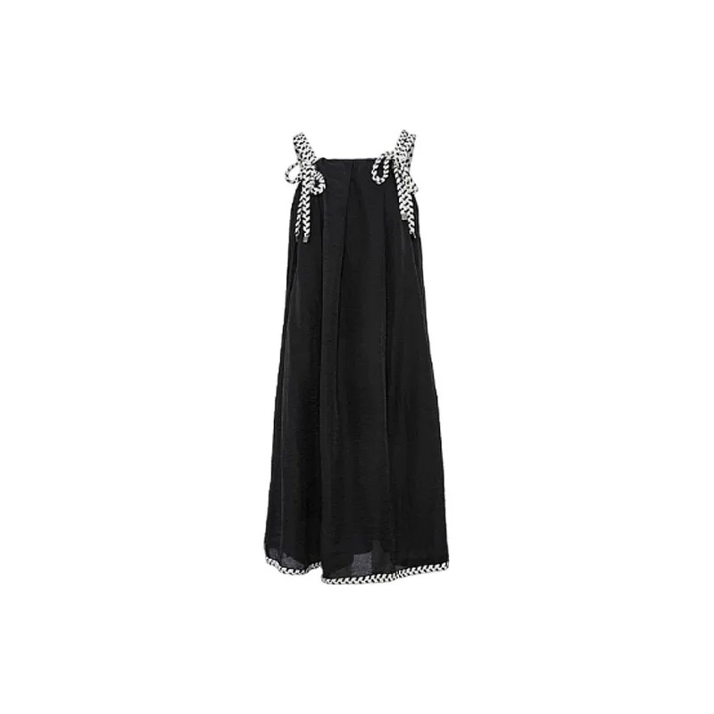 X QINGE Nightgown Summer Women's Black-0