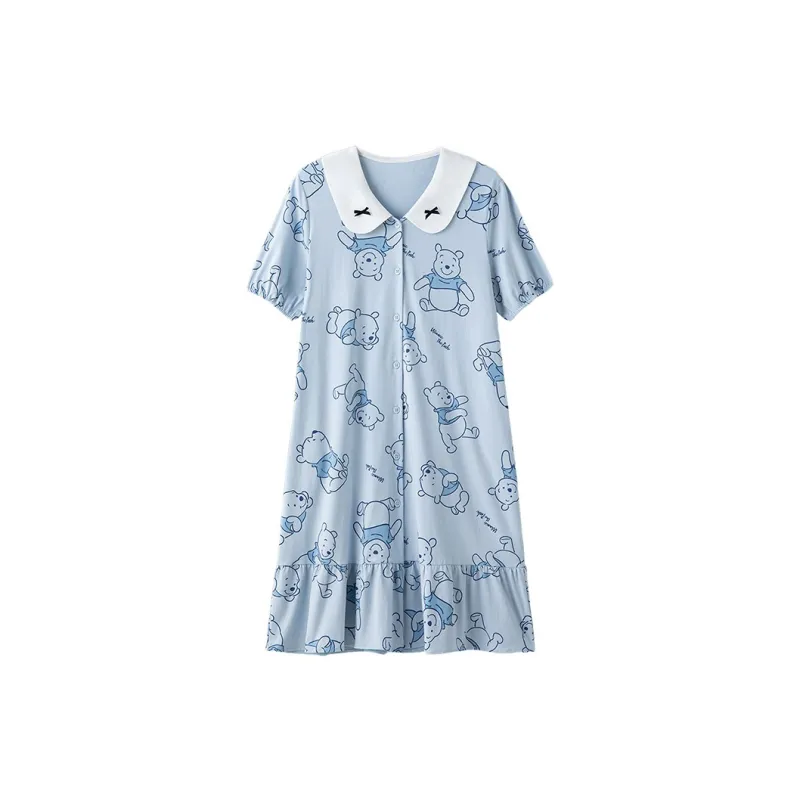 Disney Nightgown Summer Women's Blue-0