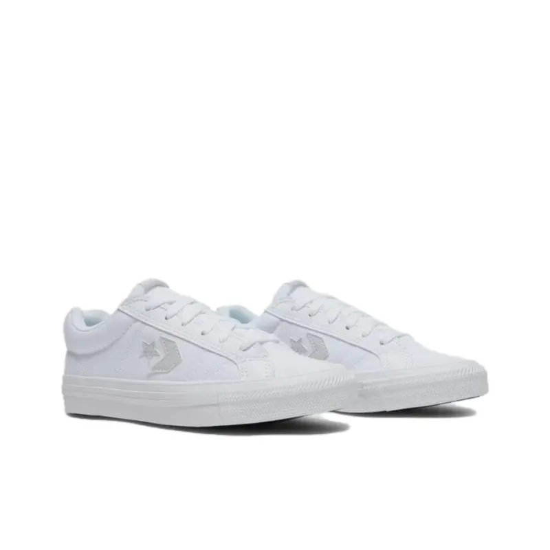 Converse Sport Casual Anti Slip And Wear Resistant Lightweight Low Top Skateboard Shoes Unisex White-2