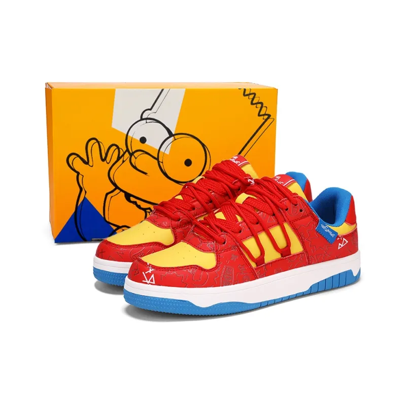The Simpsons Low Top Skateboard Shoes Unisex-0