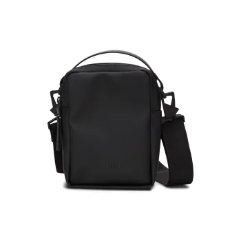 Rains PU One Shoulder Crossbody Bag Handbag Crossbody Bag Regular Unisex Black/Light Aqua Green/Electric Blue