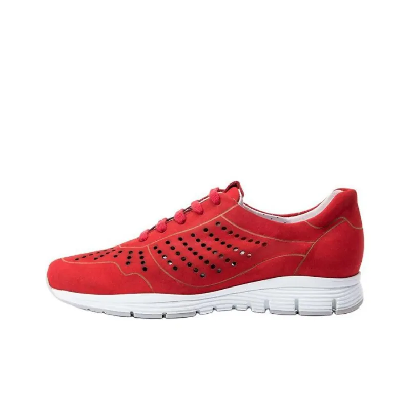 MEPHISTO Casual Shoes Women's Low Top Black/Red-2