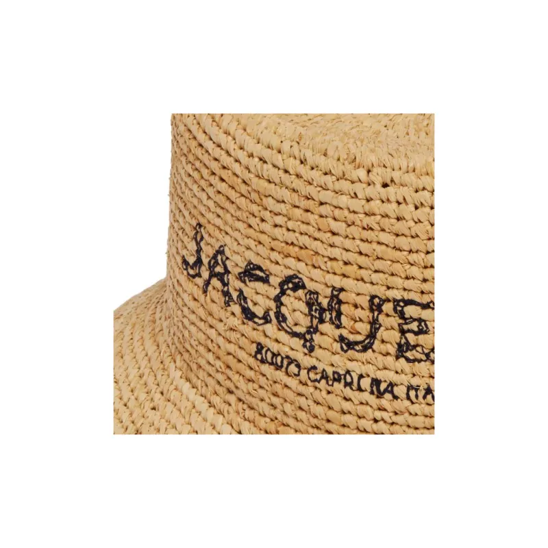Jacquemus Raffia Bucket Hats Women's Beige-2