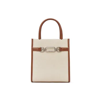 FIEDLE&SISSI Cow Leather Sheet Music Bag, Bucket Bag, Shoulder Bag, Handbag Regular Women's Beige/Blue/Gray