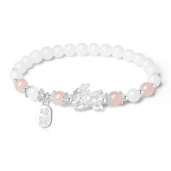 There Is You In The Long World White Jade Bodhi Bracelets Unisex