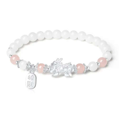 There Is You In The Long World White Jade Bodhi Bracelets Unisex