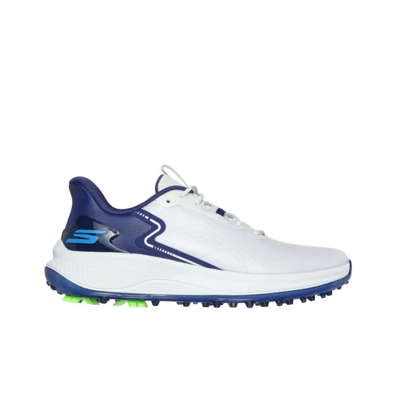 Skechers Slip Ins Slip Resistant, Abrasion Resistant, Waterproof Low Top Golf Shoes Men's White Blue-1