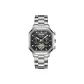Silver Case Black Dial