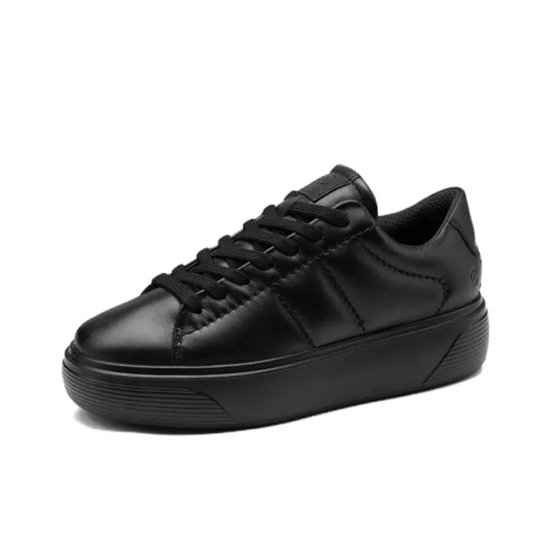 Ecco Low Top Skateboard Shoes Women's Black-2