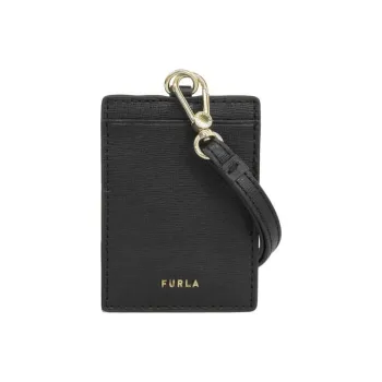 Furla Leather Card Holder Women's Black