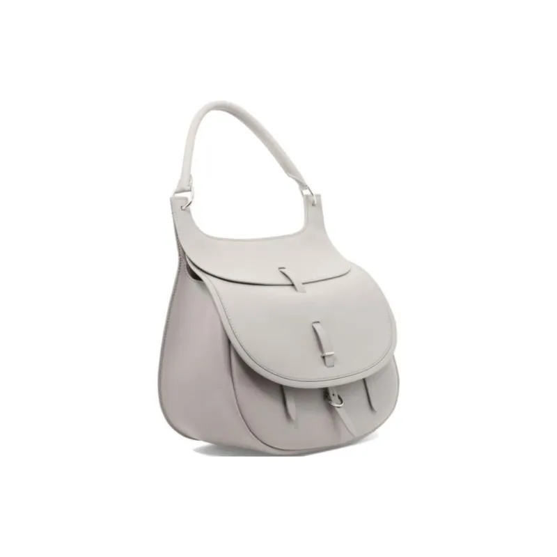 Fontana Milano 1915 Calfskin One Shoulder Handbags Women's Gray-1