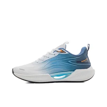 Warrior Wing Series Cushioned Anti Slip And Wear Resistant Lightweight Low Top Running Shoes Unisex Beige Blue Black
