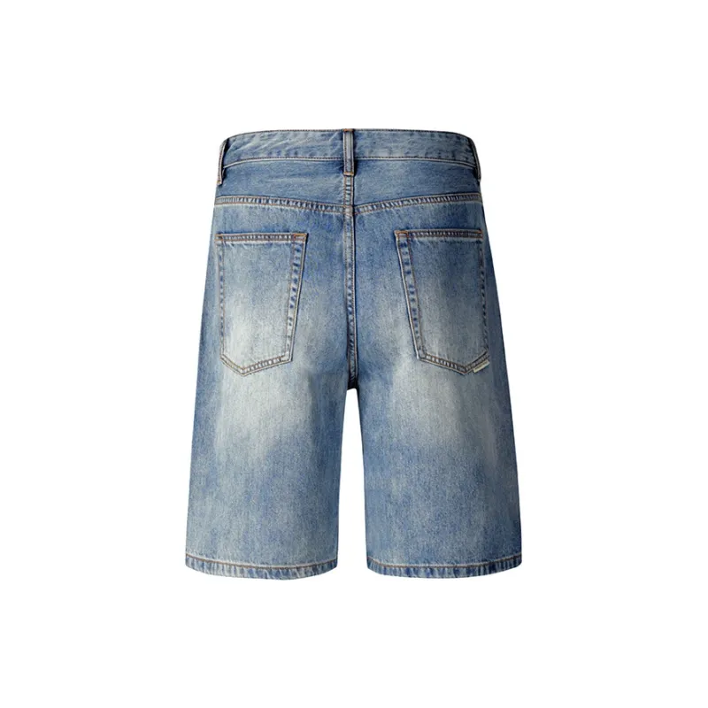GTRG Denim Shorts Unisex Light Blue-1