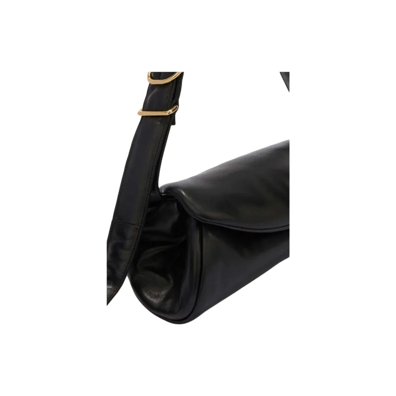 JIL SANDER Large Cannolo Foldover Top Shoulder Bag-2