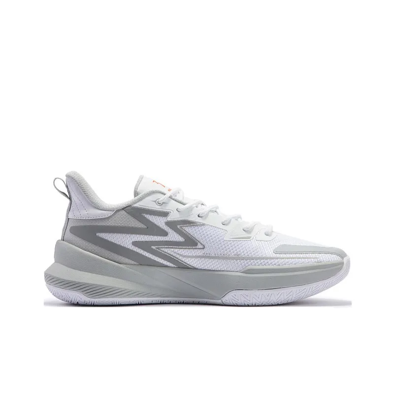 361° Big3 Team Big3 Team 2nd Generation Wear Resistant Low Top Basketball Shoes Men's White Gray-1