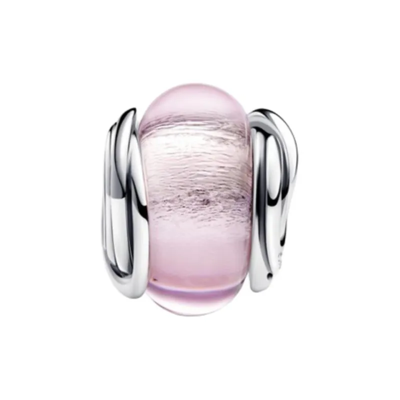 Pandora Sterling Silver Charms & Pendants Women's Pink-1