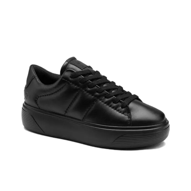 Ecco Low Top Skateboard Shoes Women's Black-3